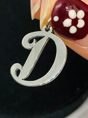 James Avery Large Script Initial D Char